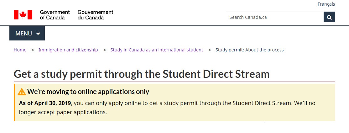 4月30日后，加拿大SDS学生签证只能通过网申递交！